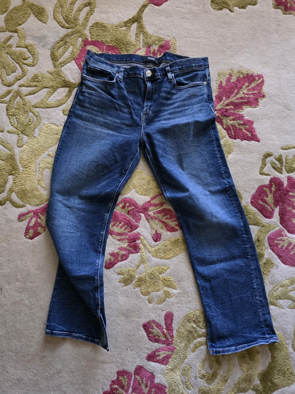 Hudson Nico Jeans Dark Blue Denim with Light Blue Interior